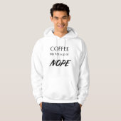 Geschenk für Kaffeeliebhaber oder ironische Kaffee Hoodie (Vorne ganz)