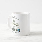 Geschenk für Kaffeeliebte Lehrer Kaffeetasse (Vorderseite Links)