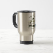 Geschenk für Kaffeeliebte Lehrer Reisebecher (Vorderseite Links)