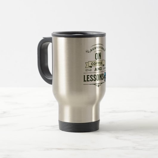 Geschenk für Kaffeeliebte Lehrer Reisebecher (Vorderseite Links)