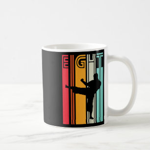 Geschenk für Kinder zum 8. Geburtstag Karate Retro Kaffeetasse
