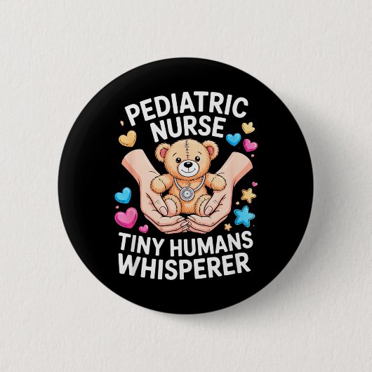 Geschenk für Kinderkrankenschwester RN Button (Vorderseite)
