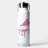 Geschenk für Klavierlehrer Flügel Trinkflasche (Vorderseite)