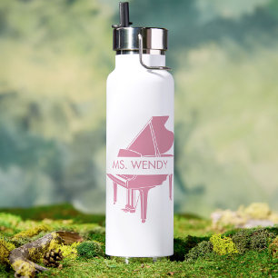 Geschenk für Klavierlehrer Flügel Trinkflasche