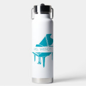 Geschenk für Klavierlehrer Flügel Trinkflasche (Vorderseite)