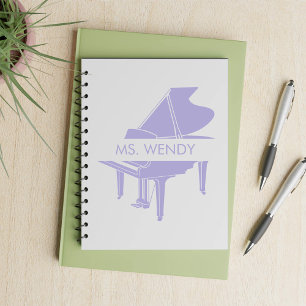 Geschenk für Klavierlehrer Grand Piano Notizblock
