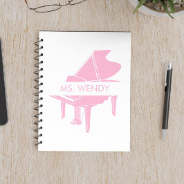 Geschenk für Klavierlehrer Grand Piano Notizblock