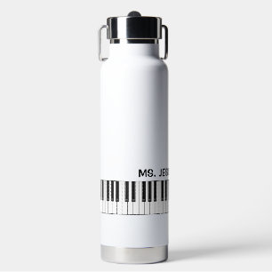 Geschenk für Klavierlehrer Klaviertasten Trinkflasche