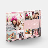 Geschenk für kleine Schwester 7 Foto Collage Herz  (Links)