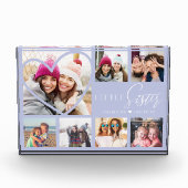 Geschenk für kleine Schwester 7 Foto Collage Herz  (Vorderseite)