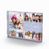 Geschenk für kleine Schwester 7 Foto Collage Herz  (Rechts)