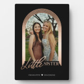 Geschenk für kleine Schwester Elegante Arch Foto K Fotoplatte (Vorderseite)