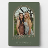 Geschenk für kleine Schwester Elegante Arch Foto K Fotoplatte (Vorderseite)