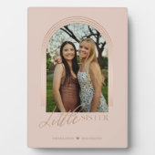 Geschenk für kleine Schwester Elegante Arch Foto K Fotoplatte (Vorderseite)