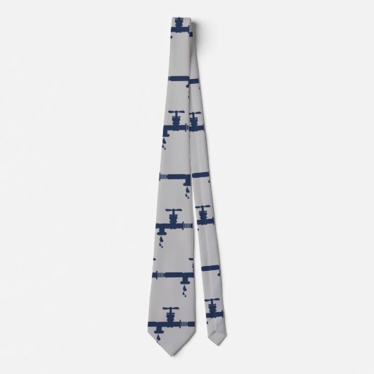 Geschenk für Klempner-Vater Krawatte (Vorderseite)