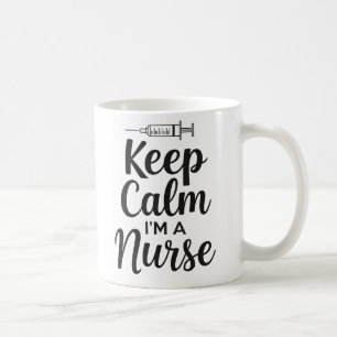 "Geschenk für Krankenpflege - Behalt Calm I m a Nu Kaffeetasse