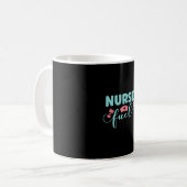 Geschenk für Krankenpflege Kaffeetasse (Vorderseite Links)