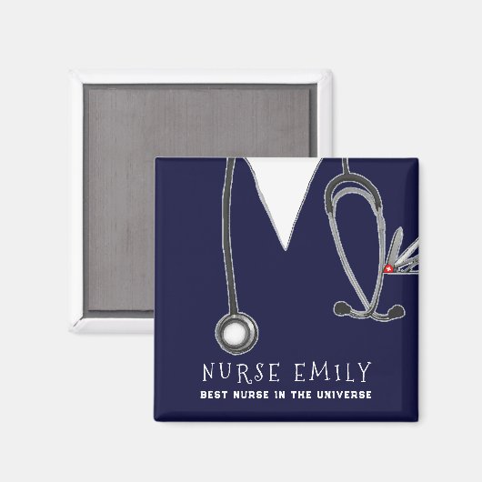 Geschenk für Krankenpflege Magnet (Vorderseite/Rückseite)