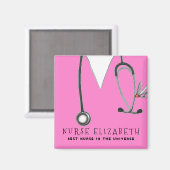 Geschenk für Krankenpflege Magnet (Vorderseite/Rückseite)