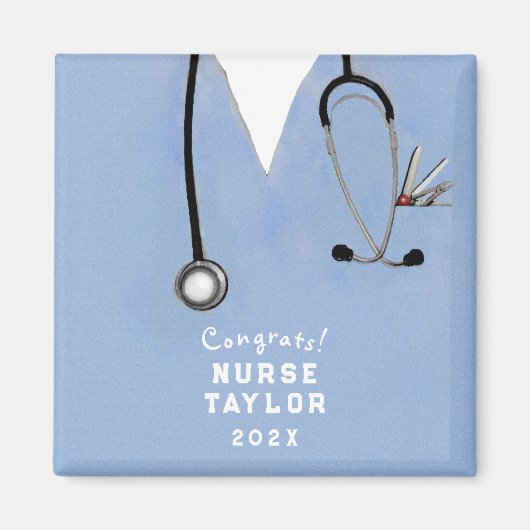 Geschenk für Krankenpfleger und Abschluss Magnet (Vorne)