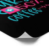Geschenk für Krankenschwester | 50 Nurse 50 Kaffee Poster (Ecke)