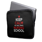 Geschenk für Krankenschwester | Behalt Ruhe Sie we Laptopschutzhülle (Vorderseite Links)