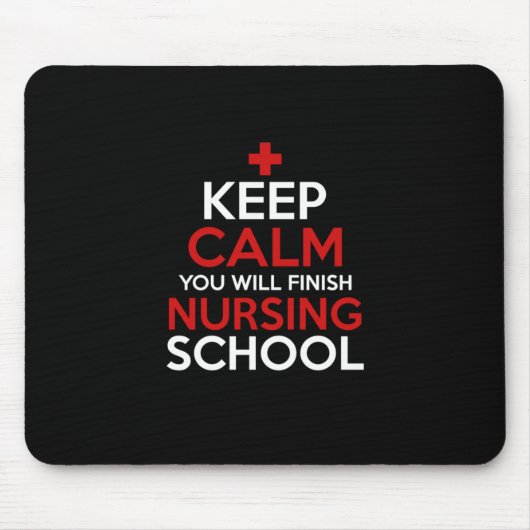 Geschenk für Krankenschwester | Behalt Ruhe Sie we Mousepad (Vorne)