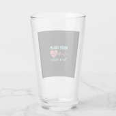 Geschenk für Krankenschwester | Behalten Ruhe Ich Glas (Rückseite)