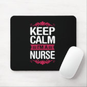 Geschenk für Krankenschwester | Behalten Ruhe Ich Mousepad (Mit Mouse)