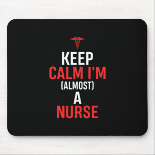 Geschenk für Krankenschwester Behalten Ruhe Ich Mousepad