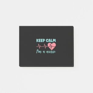 Geschenk für Krankenschwester Behalten Ruhe Ich Post-it Klebezettel