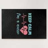 Geschenk für Krankenschwester | Behalten Ruhe Ich  Puzzle (Horizontal)