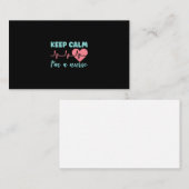Geschenk für Krankenschwester | Behalten Ruhe Ich  Visitenkarte (Vorne/Hinten)