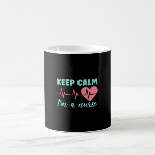 Geschenk für Krankenschwester Bleib ruhig ich bin  Kaffeetasse
