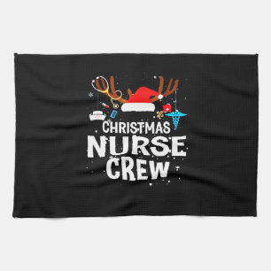 Geschenk für Krankenschwester Christmas Nurse Cr Geschirrtuch