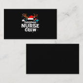 Geschenk für Krankenschwester | Christmas Nurse Cr Visitenkarte (Vorne/Hinten)