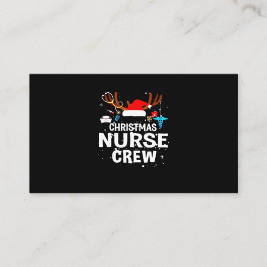Geschenk für Krankenschwester | Christmas Nurse Cr Visitenkarte (Vorderseite)