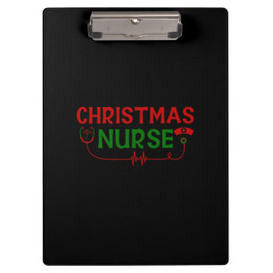 Geschenk für Krankenschwester Christmas Nurse Klemmbrett