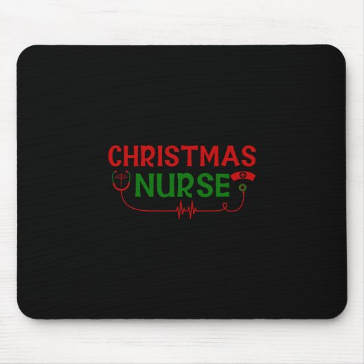 Geschenk für Krankenschwester | Christmas Nurse Mousepad (Vorne)