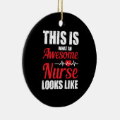 Geschenk für Krankenschwester | Das ist eine Phant Keramik Ornament (Rechts)