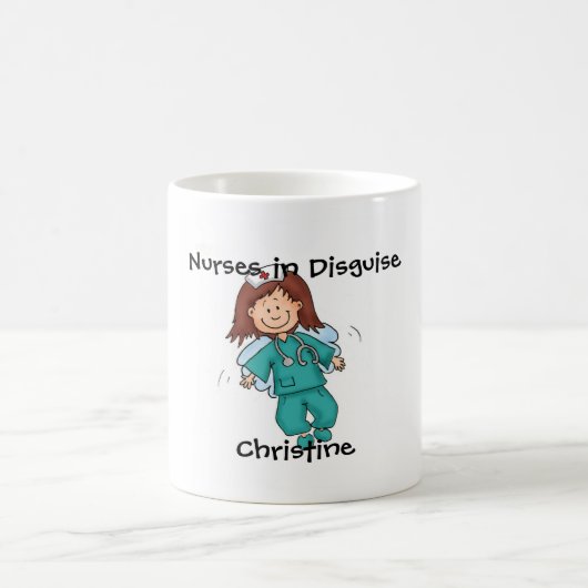 Geschenk für Krankenschwester - Engel in der Kaffeetasse (Mittel)