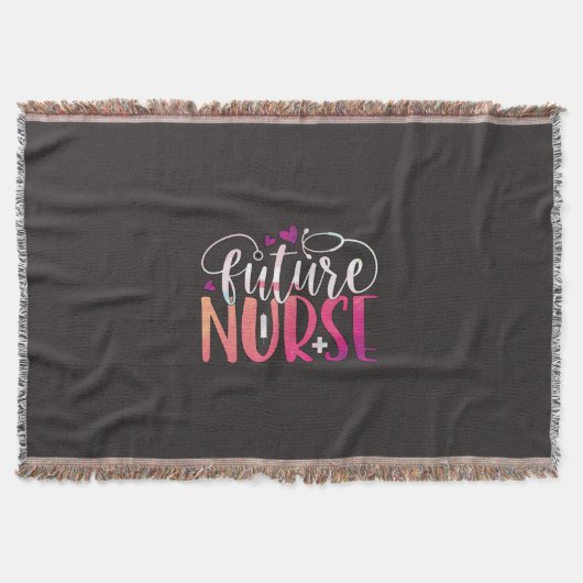 Geschenk für Krankenschwester | Future Nurse Decke (Vorderseite)