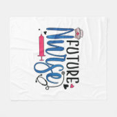 Geschenk für Krankenschwester | Future Nurse Fleecedecke (Vorderseite (Horizontal))