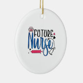 Geschenk für Krankenschwester | Future Nurse Keramik Ornament (Rechts)