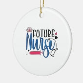 Geschenk für Krankenschwester | Future Nurse Keramik Ornament (Links)