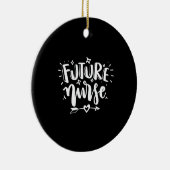 Geschenk für Krankenschwester | Future Nurse Keramik Ornament (Rechts)