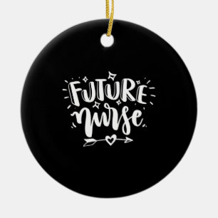Geschenk für Krankenschwester Future Nurse Keramik Ornament
