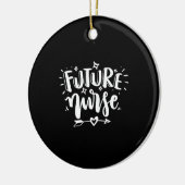 Geschenk für Krankenschwester | Future Nurse Keramik Ornament (Links)