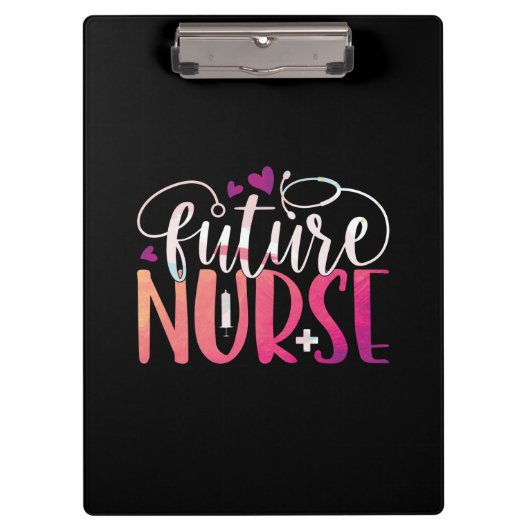 Geschenk für Krankenschwester | Future Nurse Klemmbrett (Vorderseite)