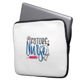Geschenk für Krankenschwester | Future Nurse Laptopschutzhülle (Vorderseite Links)